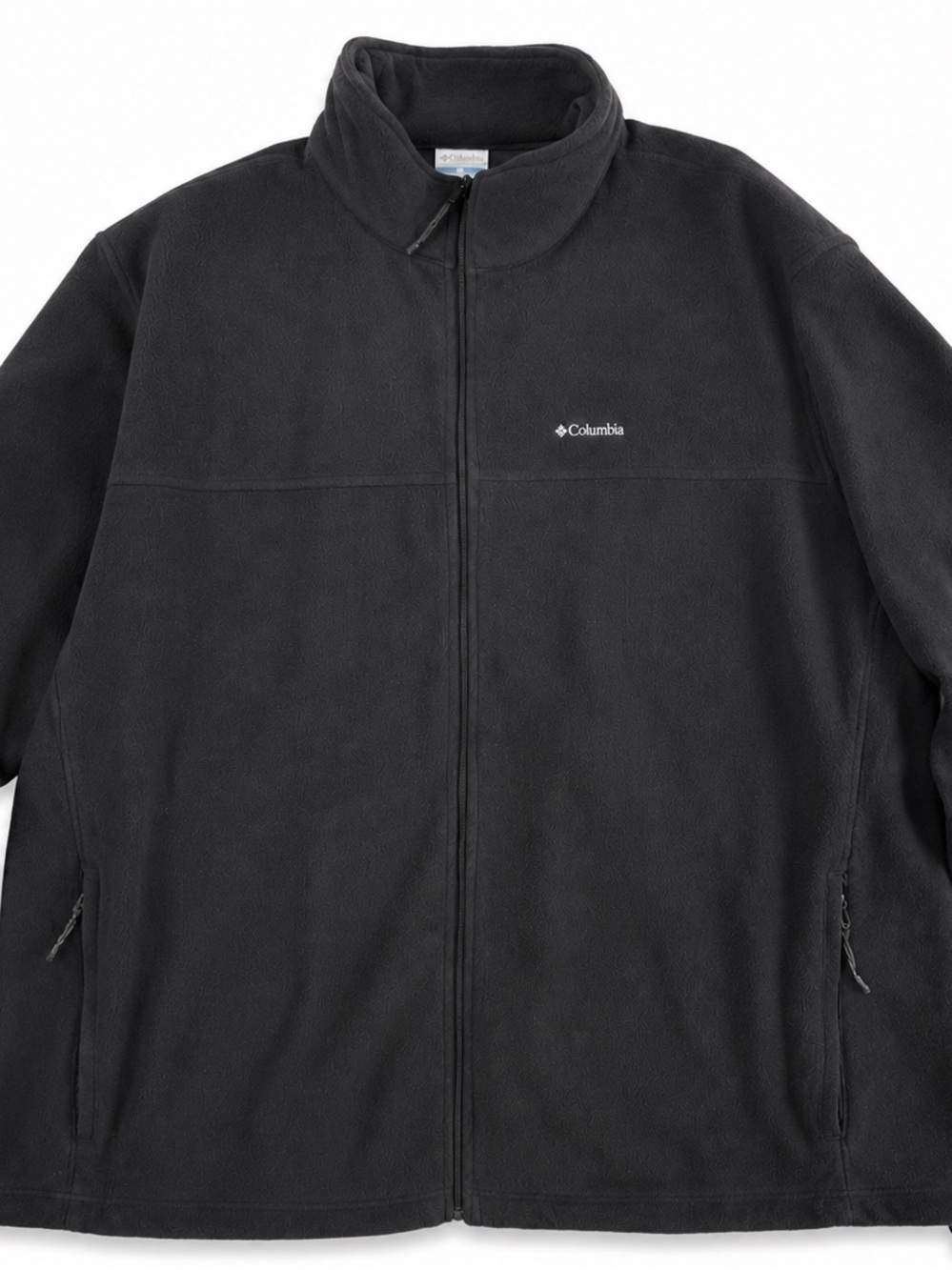 Men’s Columbia Black Full-Zip Fleece Jacket, 5XLT - Picture 4 of 5